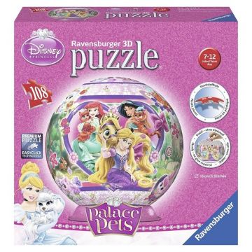 Ravensburger - Puzzle 3D Palace Pets, 108 piese