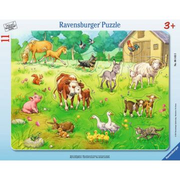 Ravensburger - Puzzle Animalele Mele, 11 Piese