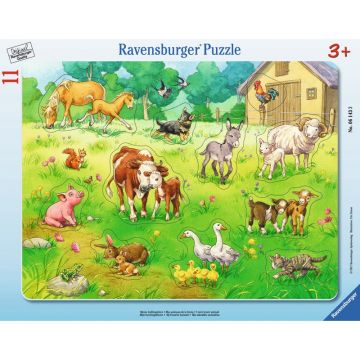 Ravensburger - Puzzle Animalele Mele, 11 Piese