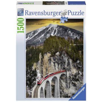 Ravensburger - Puzzle Canion iarna, 1500 piese