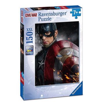 Ravensburger - Puzzle Capitanul America, 150 piese
