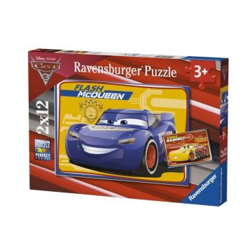 Ravensburger - Puzzle Cars, 2x12 piese