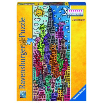 Ravensburger - Puzzle Cladiri amuzante, 1000 piese