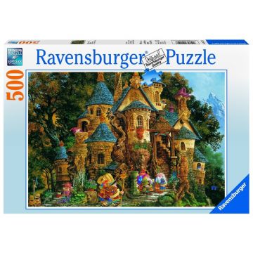 Ravensburger - Puzzle Colegiul magic, 500 piese