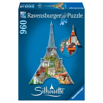 Ravensburger - Puzzle Contur Turnul Eiffel, 960 piese