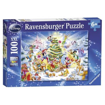 Ravensburger - Puzzle Craciunul in familia Disney