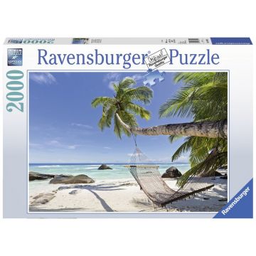 Ravensburger - Puzzle Hamac pe plaja, 2000 piese
