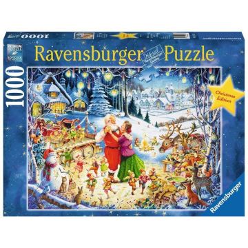 Ravensburger - Puzzle - Petrecere de Craciun