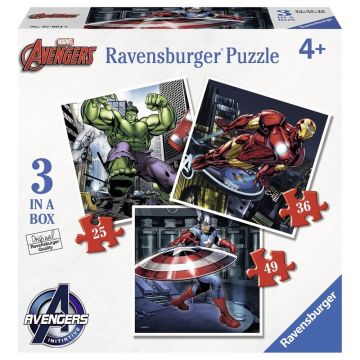 Ravensburger - Puzzle Razbunatorii 25/36/49 piese