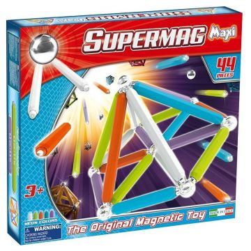 Supermag - Set constructie Maxi Neon, 44 piese