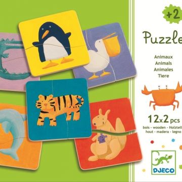Djeco - Puzzle lemn Animale