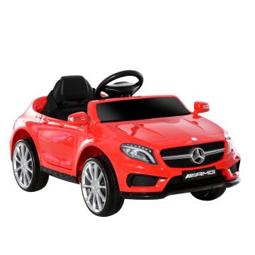 HOMCOM Mașină Electrică pentru Copii, Mercedes GLA Electric pentru Copii 3+ ani, cu Telecomandă, Faruri și Muzică, 100x58x46 cm, Roșie | Aosom Romania