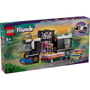 LEGO® Friends - Autocar de turneu pentru staruri pop (42619)