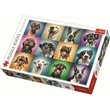 Trefl - Puzzle animale Portret catelusi simpatici , Puzzle Copii, piese 1000