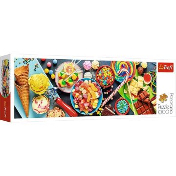 Trefl - Puzzle gastronomie Panorama O incantare dulce , Puzzle Adulti, piese 1000, Multicolor