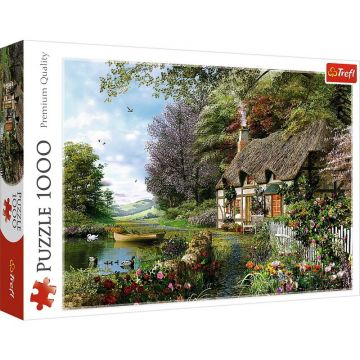 Trefl - Puzzle peisaje Casuta de pe lac , Puzzle Copii, piese 1000