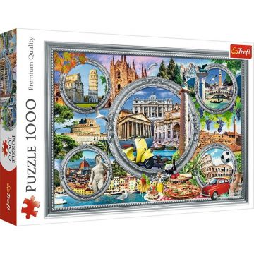 Trefl - Puzzle peisaje City break Italia , Puzzle Copii, piese 1000
