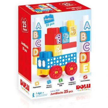 Cuburi de construit din plastic - 25 piese