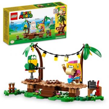 LEGO® Super Mario - Set de extindere - Concertul lui Dixie Kong in jungla 71421, 174 piese