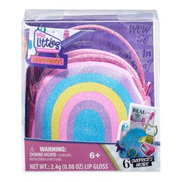Mini gentuta cu 6 surprize Real Littles, Roz