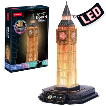 Puzzle 3D Big Ben London Night Edition cu LED 32 piese