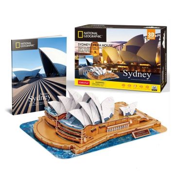 Puzzle 3D Cubic Fun Opera din Sydney Australia 86 piese