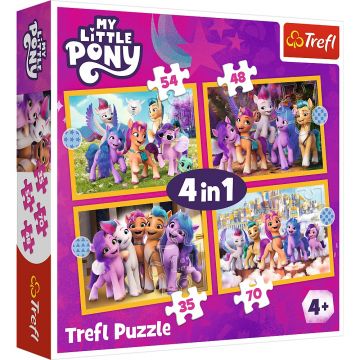 Puzzle Trefl 4 in 1 - My Little Pony: Sa Cunoastem Poneii