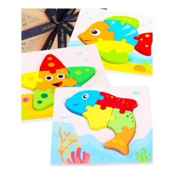 Set 3 puzzle din lemn - Let s Play Under the Sea