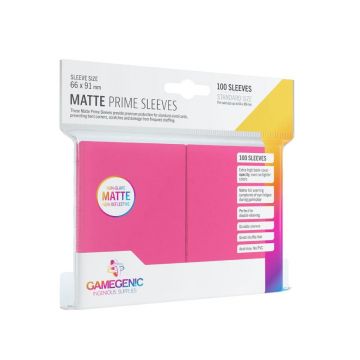 Sleeve-uri Gamegenic - Matte Prime (100 Bucati) - Roz