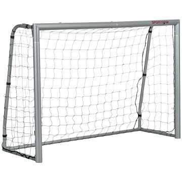 SPORTNOW Poarta de fotbal 6ft x 2ft, Plasa de fotbal pentru gradina cu tarusi de sol, montare rapida si simpla, Poarta pentru antrenament