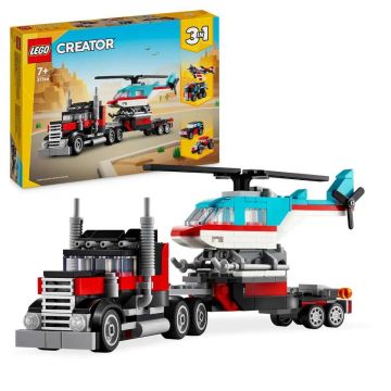 Lego Creator Camioneta cu Platforma si Elicopter 31146