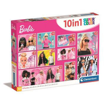 Puzzle 10 in 1 Clementoni, Barbie