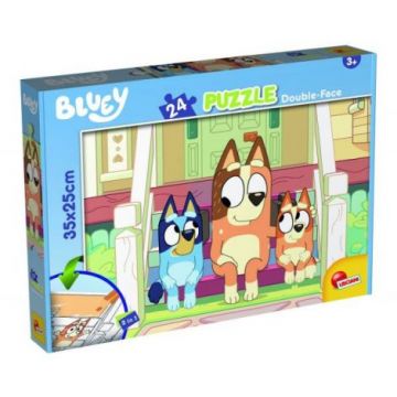 Puzzle de colorat - bluey & mr monkey jocks (24 piese)