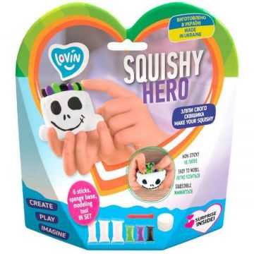 Set Air Clay pentru modelaj: Scary Ghost. Squishy Hero - 6 culori Set Air Clay pentru modelaj: Scary Ghost. Squishy Hero - 6 culori