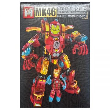 Set de constructie HulkBuster Iron Man MK46, 330 piese