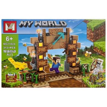 Set de constructie Minecraft 4 in 1 MG My World, 313 piese