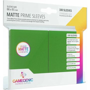 Sleeve-uri Gamegenic - Matte Prime (100 Bucati) - Verde