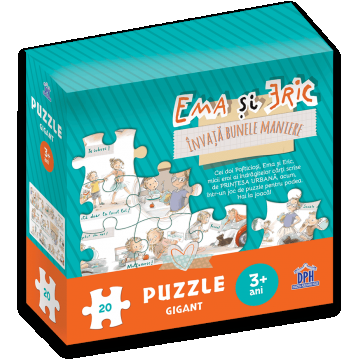 Ema si Eric invata bunele maniere - Puzzle gigant, DPH, 2-3 ani +