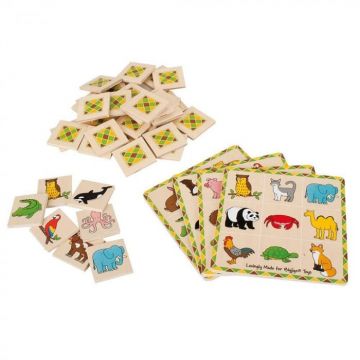 Joc de memorie - Loto, BIGJIGS Toys, 2-3 ani +