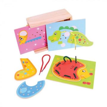 Joc de snuruit - Animalute, BIGJIGS Toys, 2-3 ani +