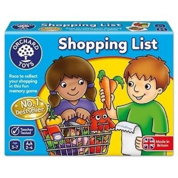 Joc educativ in limba engleza Lista de cumparaturi SHOPPING LIST, Orchard Toys, 2-3 ani +