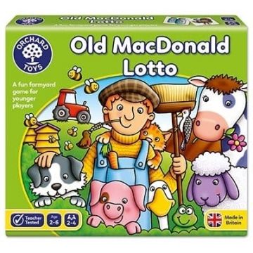 Joc educativ Loto OLD MACDONALD, Orchard Toys, 2-3 ani +