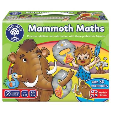 Joc educativ Matematica Mamutilor MAMMOTH MATH, Orchard Toys, 4-5 ani +