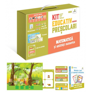 Matematica si abilitati numerice. Kit educativ pentru prescolari, Editura Gama, 2-3 ani +