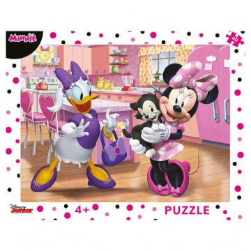 Puzzle cu rama - Minnie (40 piese), Dino, 2-3 ani +