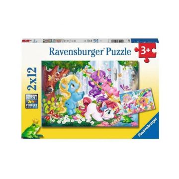 Set 2 puzzle pentru copii - Lumea Magica a Unicornilor Set 2 puzzle pentru copii - Lumea Magica a Unicornilor