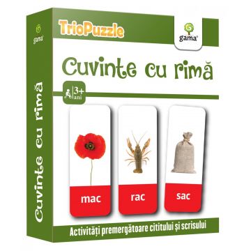 Cuvinte cu rima, Editura Gama, 2-3 ani +