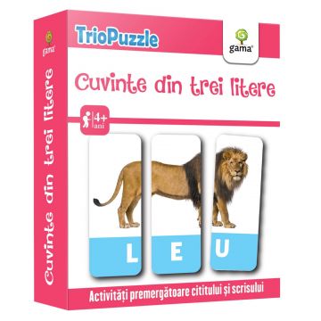 Cuvinte din trei litere, Editura Gama, 4-5 ani +