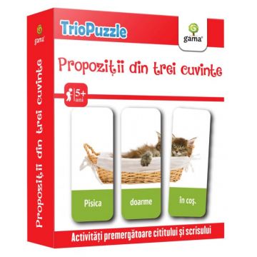 Propozitii din trei cuvinte, Editura Gama, 4-5 ani +