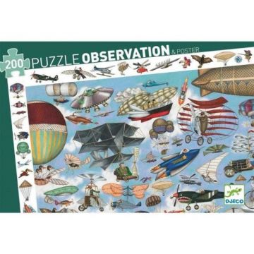 Puzzle Djeco Aero Club, 6-7 ani +